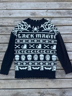 Dolls Kill Trickz N' Treatz Holiday Spiritz Halloween Ugly Sweater